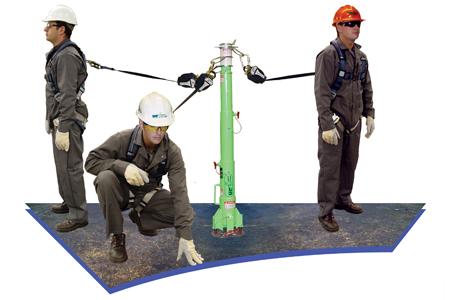 DBI SALA 8516691 Advanced Portable Fall Arrest Post Can Accommodate 3 Individual Workers