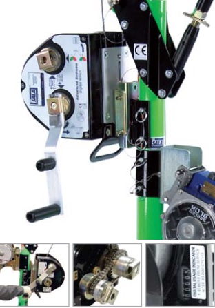 DBI SALA 8518558 Confined Safety Rescue Retrieval Winch Features 9:1 And 4:1 Drives