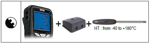Kimo HD 200 HT Includes A High Temperature Smart PLUS Probe