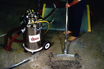 Novatek 307.3100 Pneumatic HEPA Vacuum Is Individually D.O.P. Tested And Certified For 99.97% Efficiency Against 0.3 Micron Size Particles