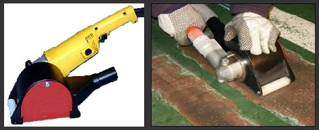 Novatek 194.C215 Electric Peening Preparation Tool Features A Star Cutter Hub