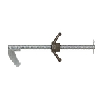 Falltech  630012C SteelGrip I-Beam Stanchion Clamping Bar with Wing Nut