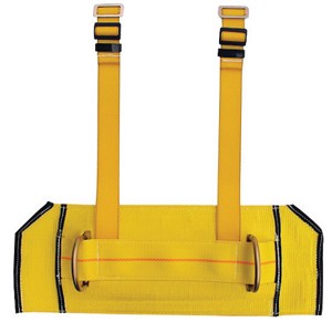 DBI/SALA Medium Monkey Board Polyester/Nylon Derrick Belt With Work Positioning Ring And Pass-Thru Buckle Harness Connection Straps 