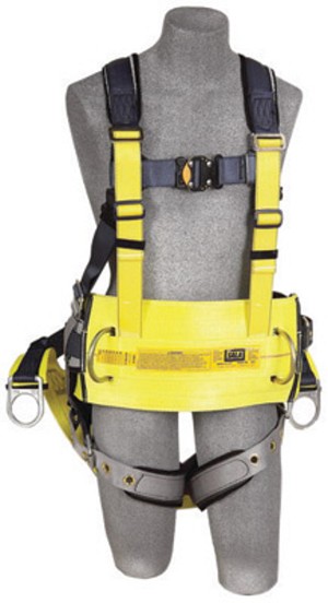 DBI/SALA Large ExoFit Full Body/Vest/Iron Worker Style Harness With Back And Side D-Ring, Tongue Leg Strap Buckle, Quick Connect Chest Strap Buckle, Built-In Comfort Padding, Reinforced Seat Strap, Belt With Pad And Integrated Tool/Gear Loops 