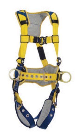 DBI/SALA Large Delta Comfort Construction Style Harness With Back And Side D-Rings And Revolver Vertical Torso Adjusters 