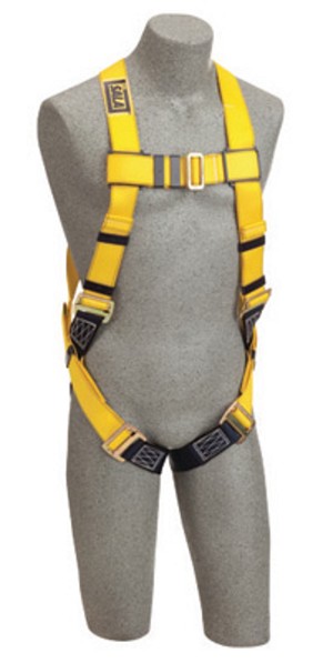 DBI/SALA 2X Delta Full Body/Vest Style Harness With Back D-Ring And Parachute Buckle Leg Strap 