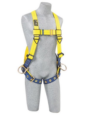 DBI/SALA Universal Delta No-Tangle Full Body/Vest Style Harness With Back And Side D-Ring And Tongue Leg Strap Buckle 
