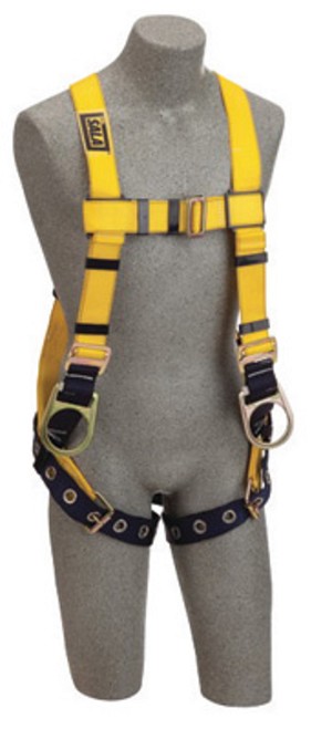 DBI/SALA X-Small Delta Positioning Construction Style Harness With Back And Side D-Rings, Tongue Buckle Leg Strap, Loops For Belt And Impact Indicator 