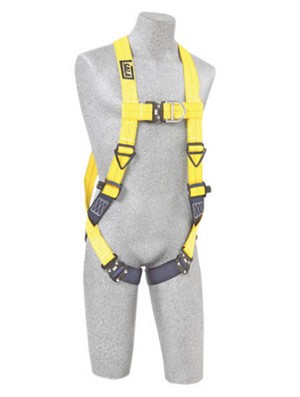 DBI/SALA X-Large Delta No-Tangle Full Body/Vest Style Harness With Back And Front D-Ring And Quick Connect Leg Strap Buckle 
