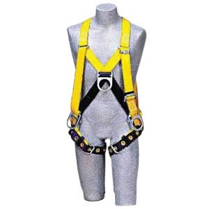 DBI/SALA Small Delta II No-Tangle Full Body/Step-In Style Harness With Back, Front And Side D-Ring And Tongue Leg Strap Buckle And Spring Loaded Stand-up Back D-Ring 