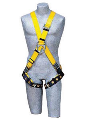 DBI/SALA Small Delta Climbing Cross Over/Full Body Style Harness With Back And Front D-Rings And Tongue Buckle Leg Strap 