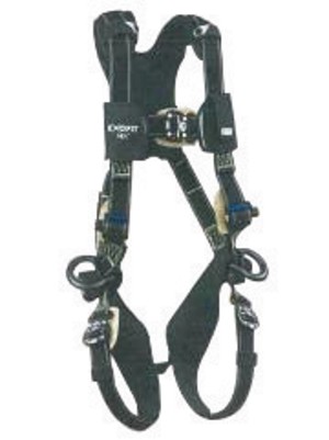 DBI/SALA Small ExoFit NEX Arc Flash Full Body/Vest Style Harness With Tech-Lite PVC Coated Aluminum Back D-Ring, Duo-Lok Quick Connect Chest And Leg Strap Buckle, Leather Insulator, Belt Loop And Comfort Padding 