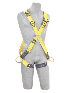 DBI/SALA Small Delta Positioning/Climbing Cross Over Style Harness With Back, Front And Side D-Rings And Pass-Thru Buckle Leg Strap 