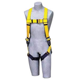 DBI/SALA Universal Delta No-Tangle Full Body/Vest Style Harness With Back D-Ring, Quick Connect Chest And Pass-Thru Leg Strap Buckle And Comfort Padding 