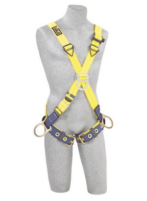 DBI/SALA X-Small Delta Positioning/Climbing Cross Over Style Harness With Back, Front And Side D-Rings And Tongue Buckle Leg Strap 