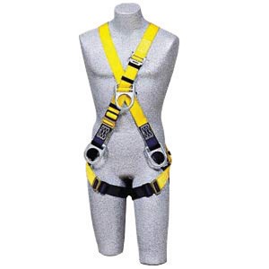 DBI/SALA Universal Delta Construction/Cross Over Style Harness With Stand Up Rear D-Ring, Front D-Ring, Pass Thru Leg Strap, Parachute Buckles On Lower Shoulder Strap And Loops For Belt 