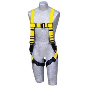 DBI/SALA Universal Delta II No-Tangle Full Body/Vest Style Harness With Back D-Ring, Quick Connect Chest And Pass-Thru Leg Strap Buckle And Comfort Padding 
