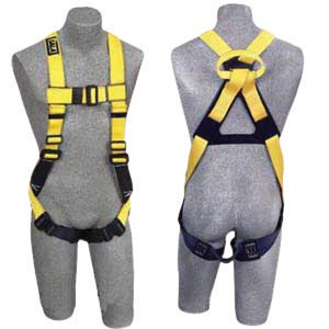 DBI/SALA Large Full Body/Vest Style Harness With Non-Slip Chest Strap, Parachute Buckle, Pass- Thru Buckle Leg Straps, Non-Conductive/Non-Spark PVC Coated Hardware And Web Loop On Back 