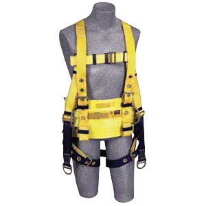 DBI/SALA 2X Delta II Derrick Style Harness With Back And Lifting D-Rings, Tongue Buckle Legs And Straps For Connection To 1000554 Derrick Belt 