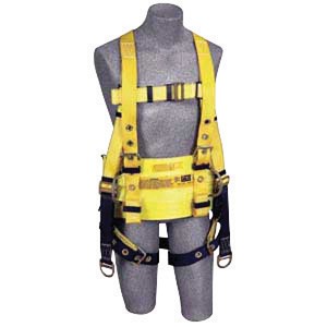 DBI/SALA Small Delta II Derrick Style Harness With Back And Lifting D-Rings, Tongue Buckle Legs And Straps For Connection To 1000554 Derrick Belt 
