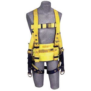DBI/SALA Medium Delta II Derrick Style Harness With Back And Lifting D-Rings, Tongue Buckle Legs And Straps For Connection To 1000554 Derrick Belt 