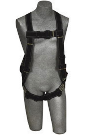 DBI/SALA Large Delta II High-Temperature Vest Style Harness With (4) D-Rings, Pass-Thru Buckle Leg Strap And Non-Conductive, Non-Spark PVC Coated Hardware 