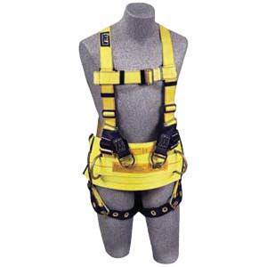 DBI/SALA Universal Cross Over Style Harness With Front And Back Web 