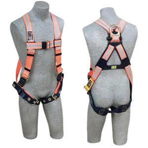 DBI/SALA Universal Delta II No-Tangle Full Body Style Harness With Back D-Ring, Pass-Thru Chest And Tongue Leg Strap Buckle And Comfort Padding 