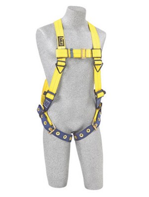 DBI/SALA Small Delta II Reflective Vest Style Harness With Back D-Ring And Tongue Buckle Leg Strap 