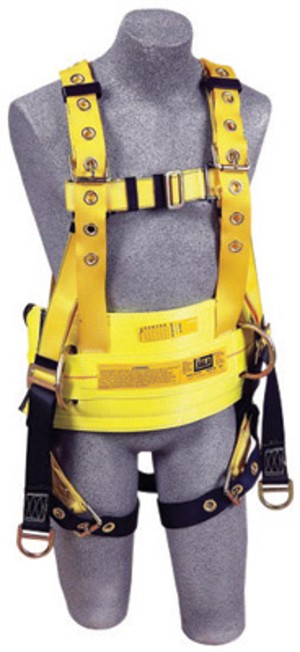 DBI/SALA Medium Delta Derrick No-Tangle Full Body/Vest Style Harness With Back And Lifting D-Ring, Tongue Leg Strap Buckle And Connection For 1003222 Derrick Belt 
