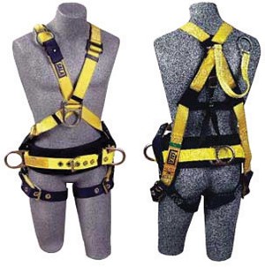 DBI/SALA X-Large Delta II Crossover Style Harness With Back D-Ring With 18 Inch Extension, Adjustable Front D-Ring, Body Belt, Back D-Ring And Foam Back Pad, Side D-Rings And Tongue Buckle Legs Straps 