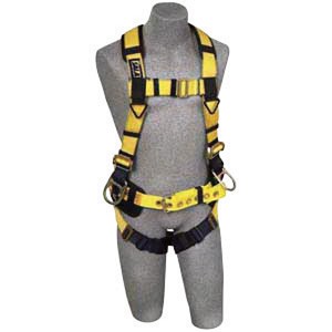 DBI/SALA Small Delta II Iron Worker's Harness With Back And Side D-Rings, Pass Thru Buckle Leg Strap, Belt With Adjustable Support Straps, Pad And Shoulder Pads And Accessory Clips 