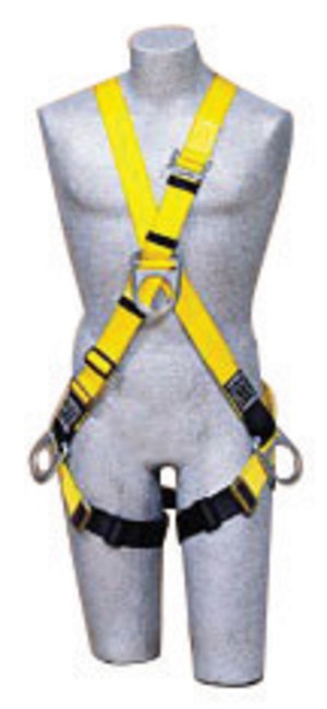 DBI/SALA Universal Delta Cross Over/Full Body Style Harness With (4) D-Rings And Non-Sparking, Non-Conductive PVC Coated Hardware 