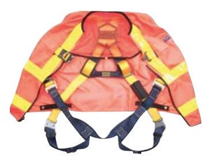DBI/SALA 2X Delta Hi-Viz Orange Full Body/Workvest Style Harness With Back D-Ring, Pass-Thru Chest And Leg Strap Connection 