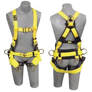 DBI/SALA X-Small Delta II Tower Climbing Vest Style Harness With Back And Front D-Rings, (2) Tool/Pouch D-Rings, Tongue Buckle Legs, (4) Pad, Belt With Side D-Rings And Seat Sling With Positioning D-Rings 