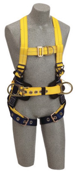 DBI/SALA X-Large Delta No-Tangle Construction/Full Body Style Harness With Back, Front And Side D-Ring, Tongue Leg Strap Buckle, Loops For Belt And Hi-Viz Web 