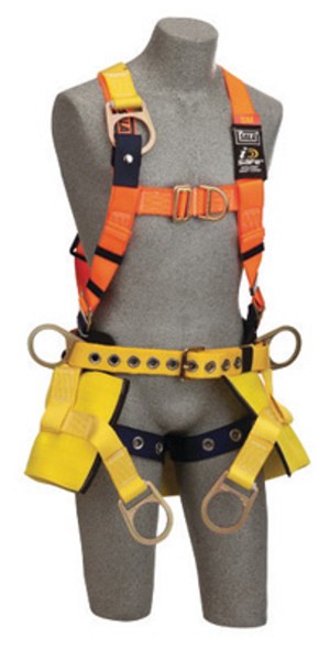 DBI/SALA Large Delta II Bosun Chair Harness With Back D-Ring, Tongue Buckle Leg Strap And 8 