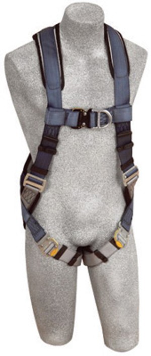 DBI/SALA Large ExoFit Full Body/Vest Style Harness With Back And Side D-Ring, Quick Connect Chest And Leg Strap Buckle, Loops For Body Belt And Built-In Comfort Padding 