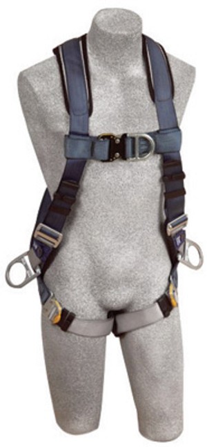 DBI/SALA Small ExoFit Full Body/Vest Style Harness With Back, Front And Side D-Ring, Quick Connect Chest And Leg Strap Buckle, Built-In Comfort Padding And Loops For Body Belt 