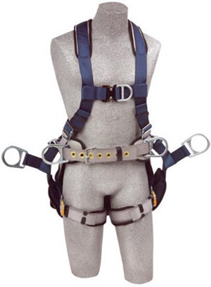 DBI/SALA 2X ExoFit Full Body/Vest Style Harness With Back, Side And Front D-Ring, Belt With Pad, Seat Sling With Suspension D-Ring, Quick Connect Chest And Leg Strap Buckle And Built-In Comfort Padding 