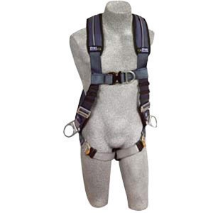 DBI/SALA 2X ExoFit XP Vest Style Harness With Back, Front And Side D-Rings, Quick Connect Buckle Leg Strap And Removable Comfort Padding 