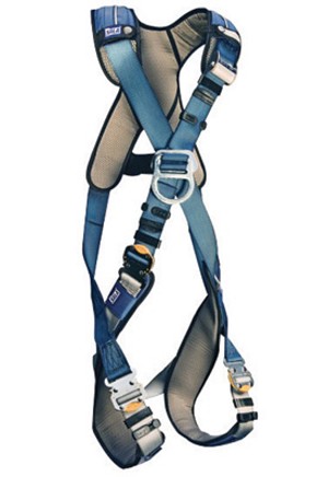 DBI/SALA Small ExoFit XP Cross Over/Full Body Style Harness With Back And Front D-Ring, Quick Connect Leg Strap Buckle, Loops For Body Belt And Removable Comfort Padding 
