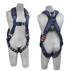 DBI/SALA Large ExoFit XP Full Body/Vest Style Harness With Back D-Ring And D-Ring, Loops For Belt, Tongue Leg Strap Buckle And Removable Padding 