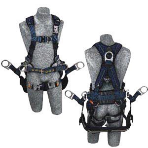 DBI/SALA X-Small ExoFit XP Tower Climbing Vest Style Harness With Back Front And Side D-Rings, Quick Connect Buckles, Belt With Hip Pad And Removable Seat Sling With Positioning D-Rings 