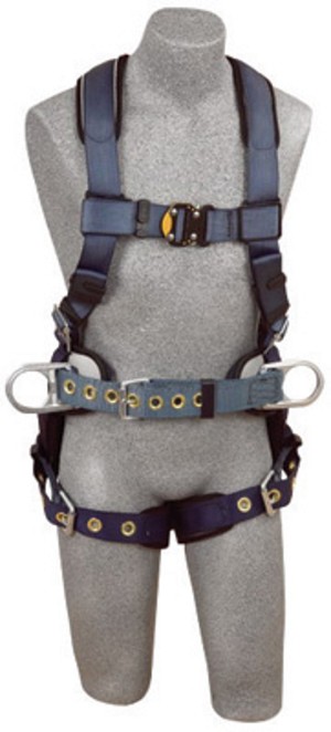DBI/SALA Small ExoFit Construction/Full Body/Vest Style Harness With Back And Side D-Ring, Belt With Pad, Quick Connect Chest Strap Buckle, Tongue Leg Strap Buckle And Built-In Comfort Padding 