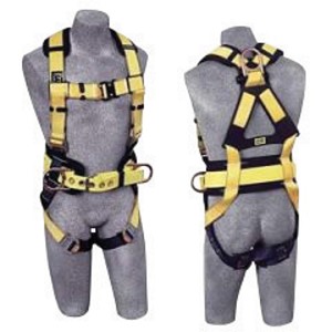 DBI/SALA Large Delta No-Tangle Full Body/Vest Style Harness With Back And Side D-Ring, Belt With Pad, Shoulder Pads And Quick Connect Chest And Leg Strap Buckle 