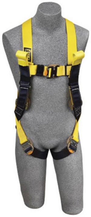 DBI/SALA Medium Delta Arc Flash No-Tangle Construction/Full Body/Vest Style Harness With Back Web Loop, Rescue Loop, Quick Connect Leg Strap Buckle And Leather Insulators 
