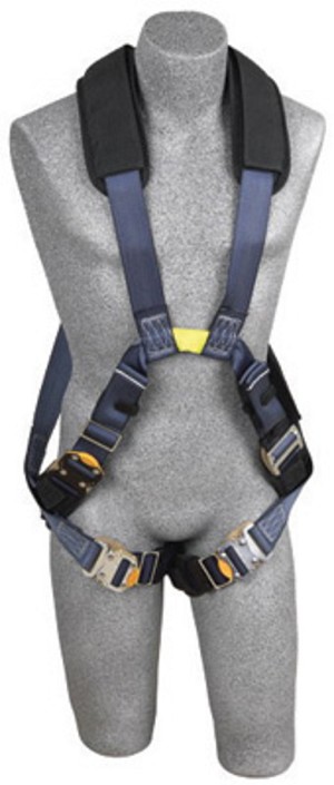 DBI/SALA X-Large ExoFit XP Arc Flash Cross Over Style Harness With Quick Connect Buckle Leg Strap, Nomex/Kevlar Comfort Padding, Back And Front Web Loops, Leather Insulators And No Metal Above Waist Loops Only 