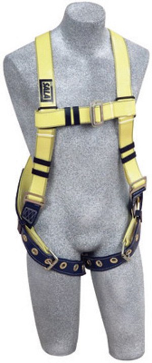 DBI/SALA Universal Delta No-Tangle Full Body/Vest Style Harness With Back D-Ring, Tongue Leg Strap Buckle And Resist Web 