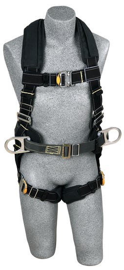 DBI/SALA Large ExoFit XP Construction/Full Body/Vest Style Harness With Back And Side D-Ring, Quick Connect Chest And Leg Strap Buckle, Belt With Pad, Comfort Padding And Leather Insulator 